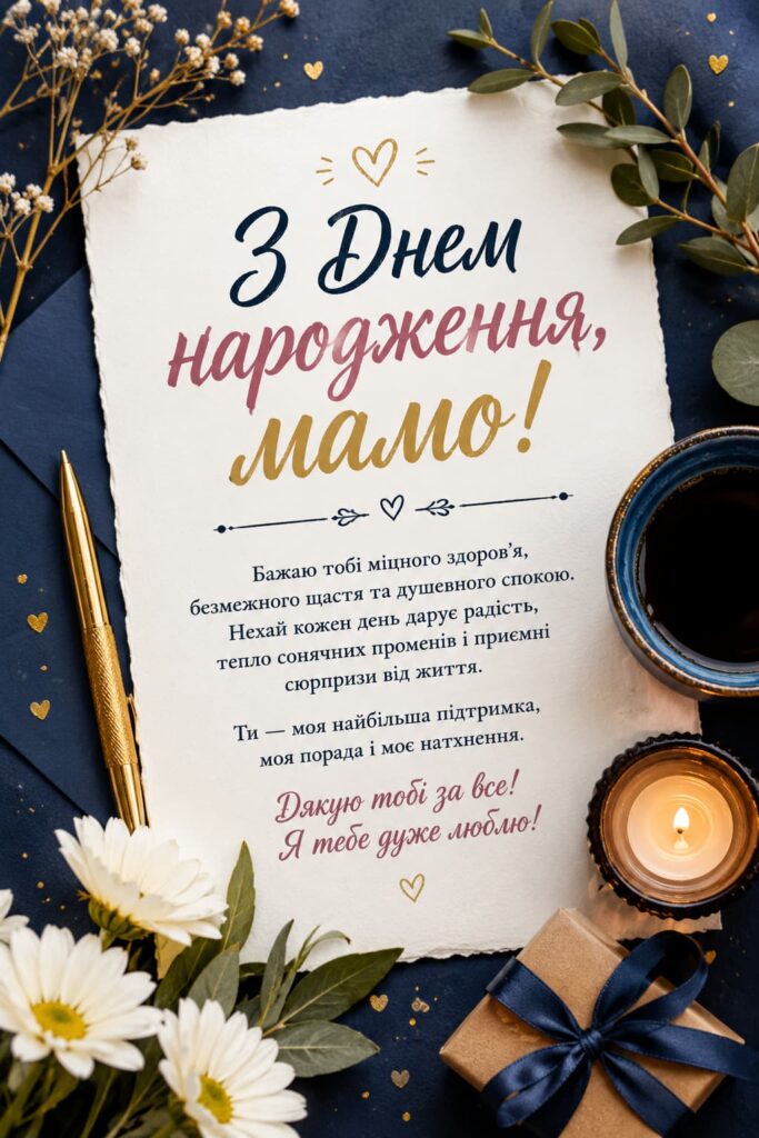 Короткі привітання з Днем народження мамі  картинка 2
