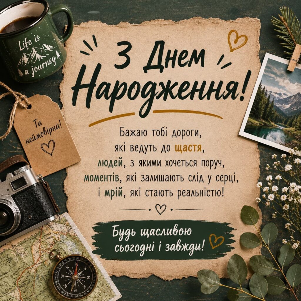 Короткі привітання з Днем народження подрузі картинка 3