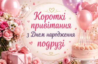Короткі привітання з Днем народження подрузі