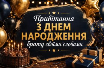 Привітання з Днем народження брату своїми словами
