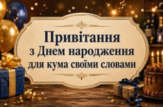 Привітання з Днем народження для кума своїми словами