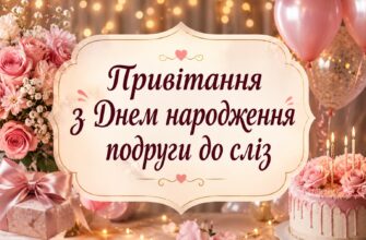 Привітання з Днем народження подруги до сліз