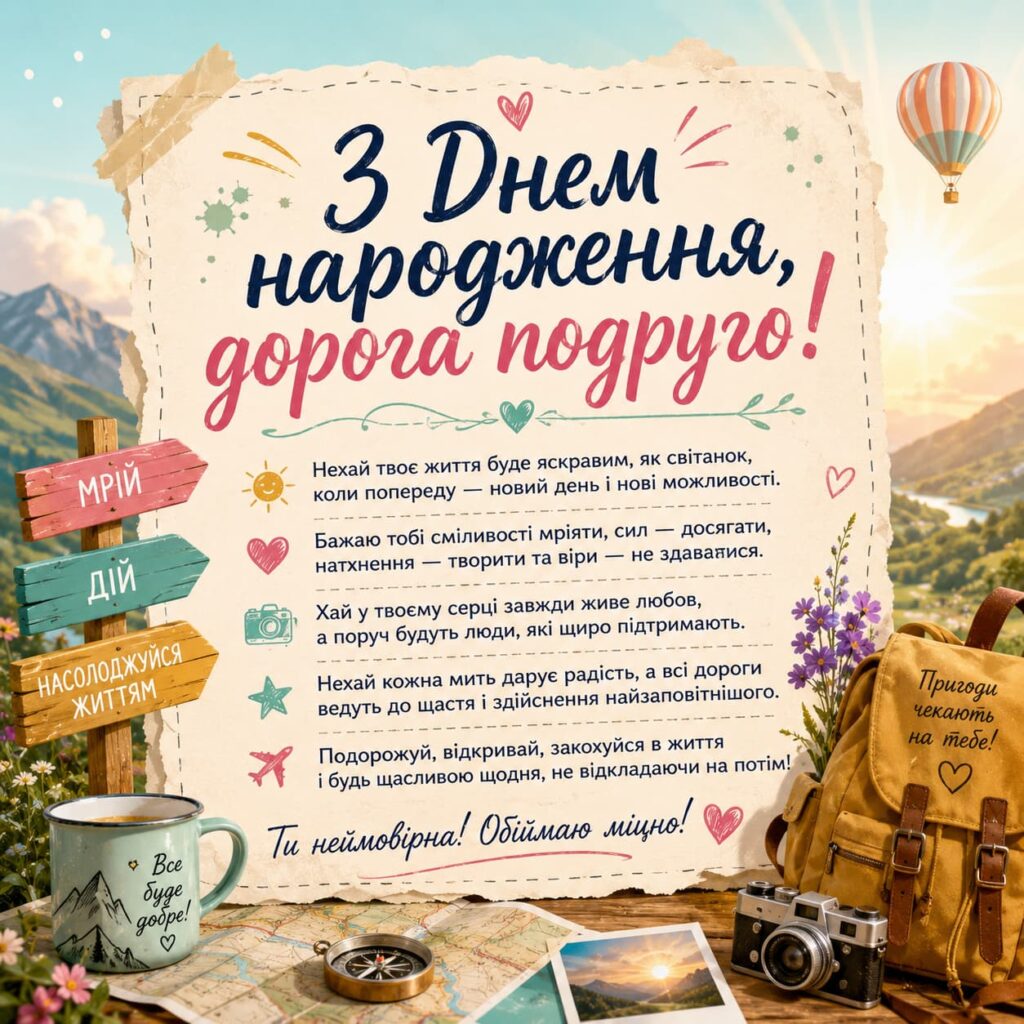 Привітання з Днем народження подруги до сліз картинка 2