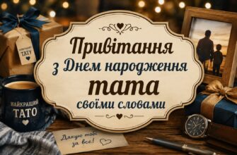 Привітання з Днем народження тата своїми словами