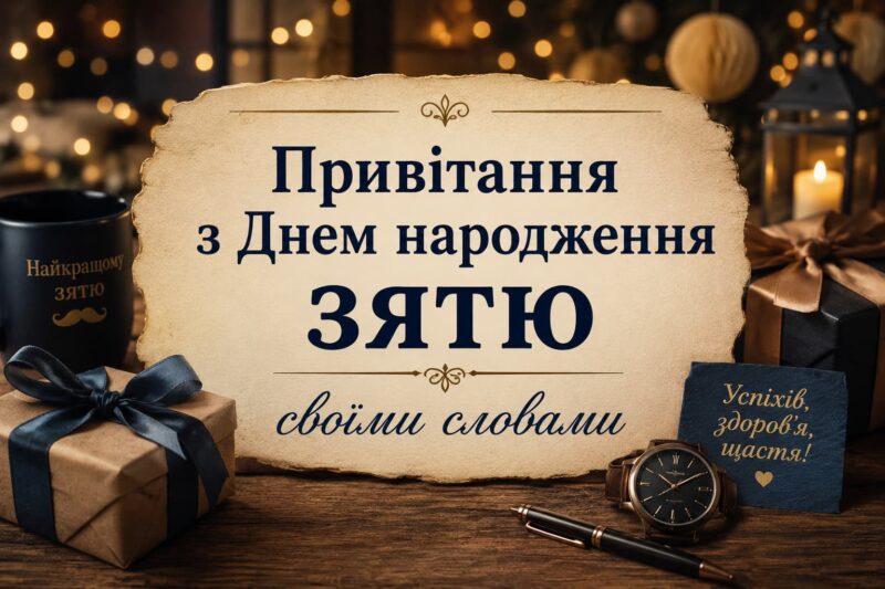 Привітання з Днем народження зятю своїми словами картинка