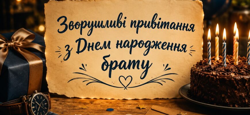 Зворушливі привітання з Днем народження брату