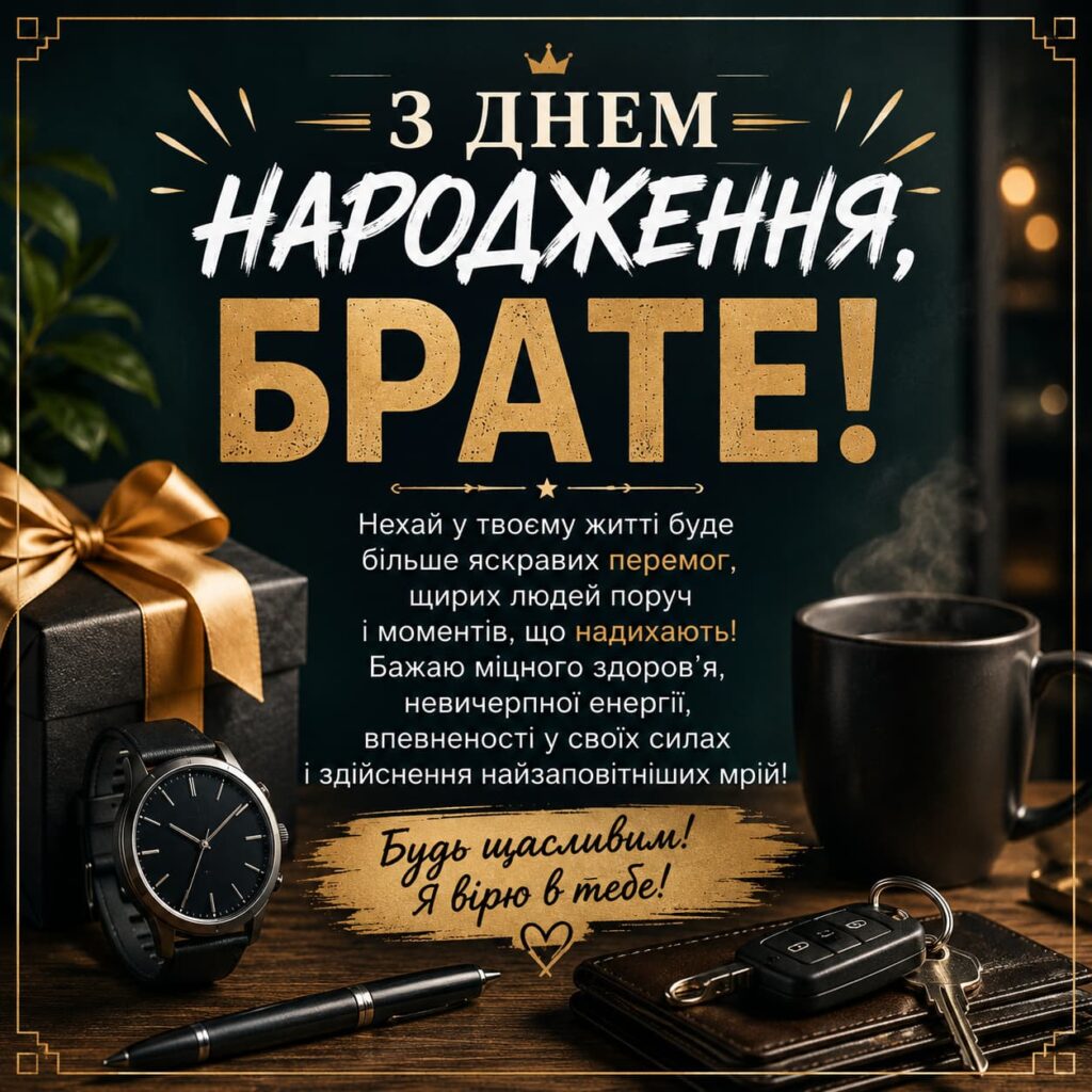 Зворушливі привітання з Днем народження брату картинка 7