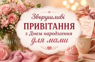 Зворушливі привітання з Днем народження для мами