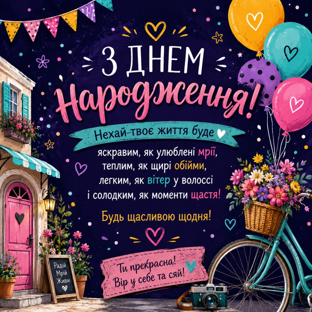 Зворушливі привітання з Днем народження для подруги картинка 4