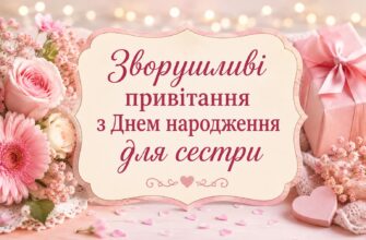 Зворушливі привітання з Днем народження для сестри