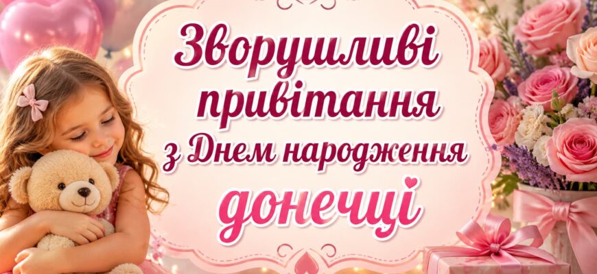 Зворушливі привітання з Днем народження донечці