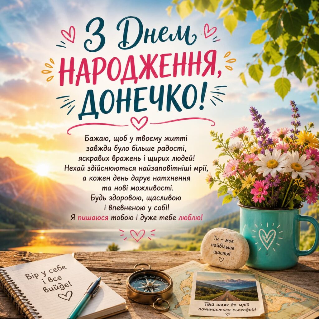 Зворушливі привітання з Днем народження донечці картинка 3