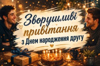 Зворушливі привітання з Днем народження другу