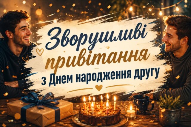 Зворушливі привітання з Днем народження другу