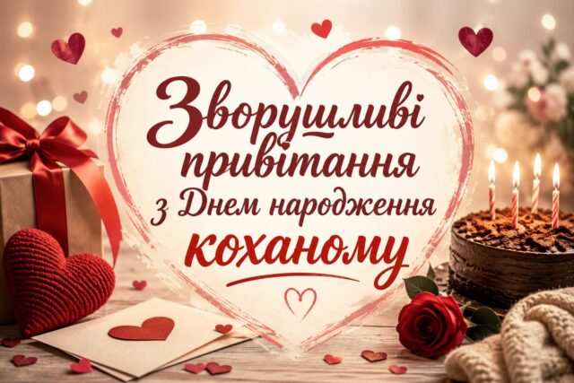 Зворушливі привітання з Днем народження коханому