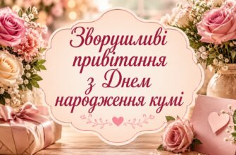 Зворушливі привітання з Днем народження кумі
