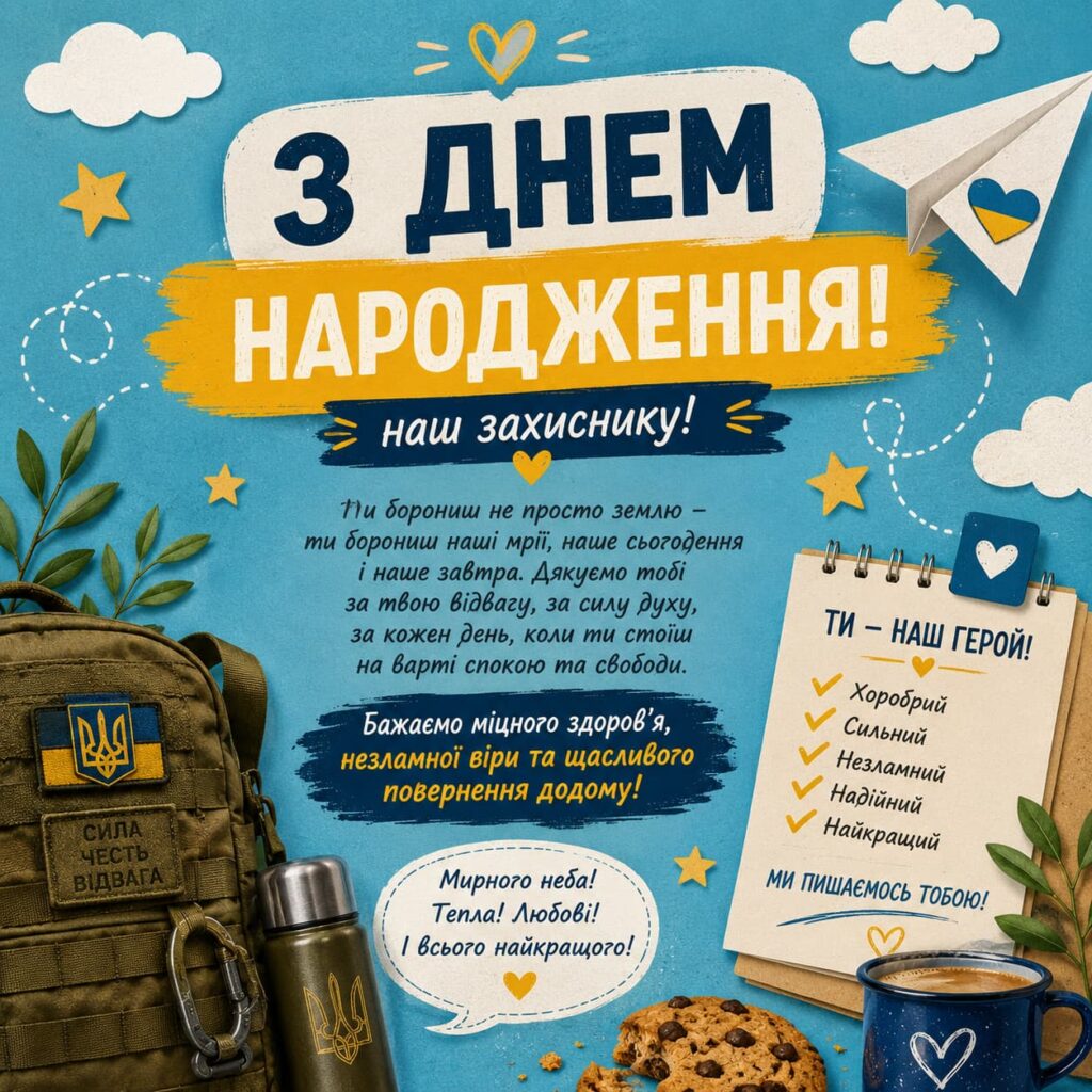 Зворушливі привітання з Днем народження військового картинка 7