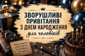 Зворушливі привітання з Днем народження для чоловіків