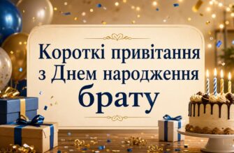 Короткі привітання з Днем народження брату