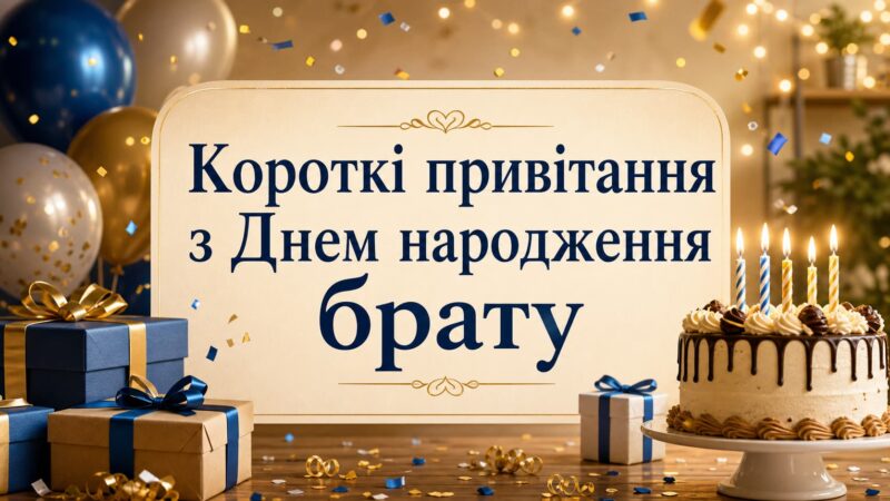 Короткі привітання з Днем народження брату
