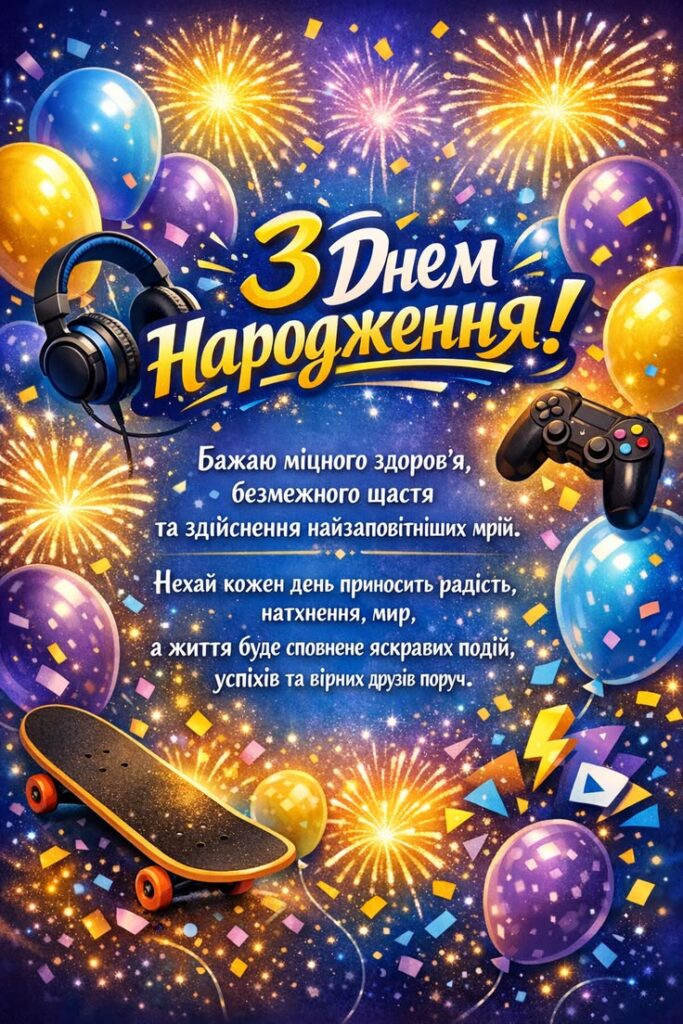 Короткі привітання з Днем народження сину картинка 4