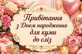 Привітання з Днем народження для куми до сліз