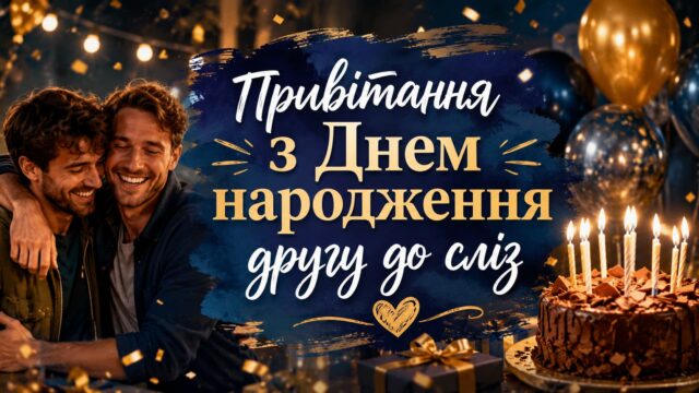 Привітання з Днем народження другу до сліз