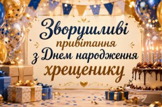 Зворушливі привітання з Днем народження хрещенику