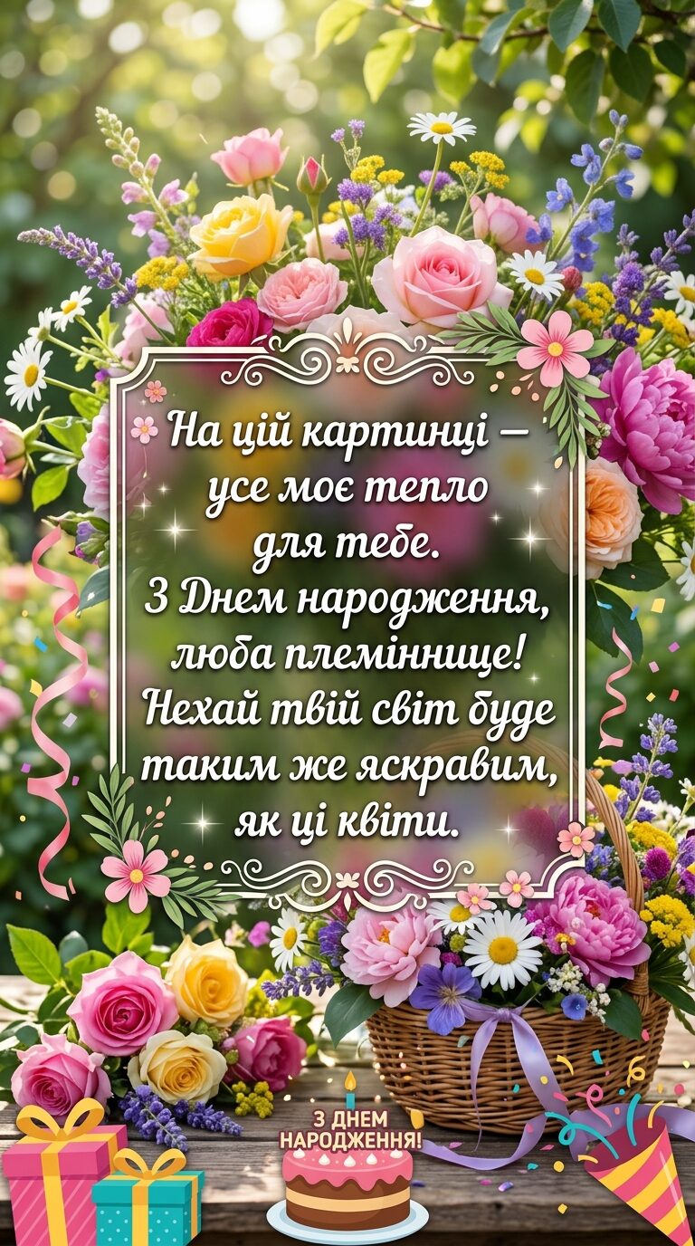 красиві картинки з привітаннями для племінниці: ідеї та підписи