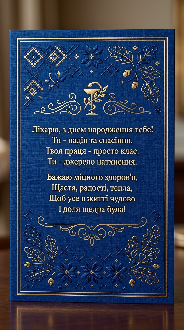 Привітання лікарю у віршах - картинка