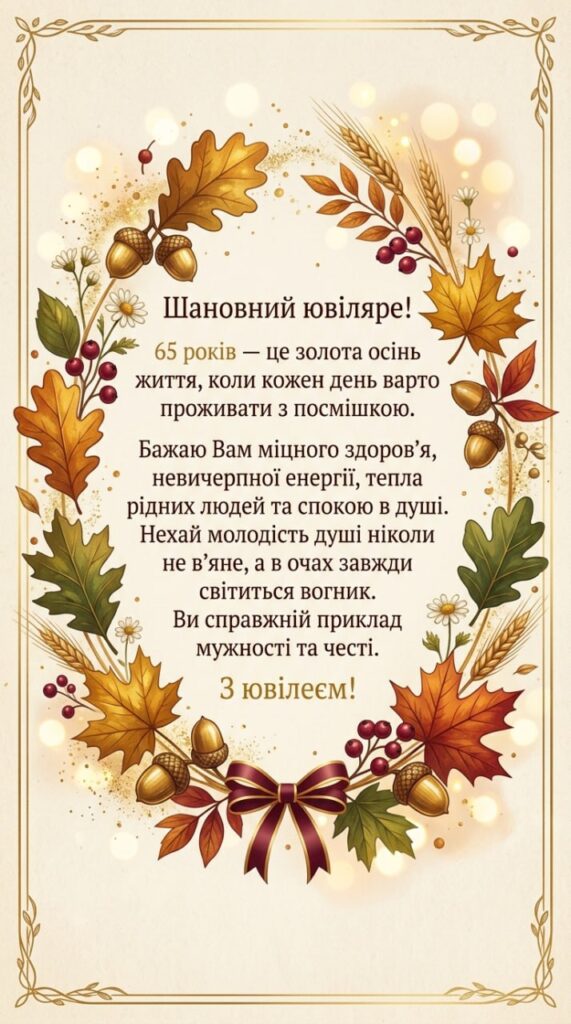 привітання з 65-річчям мужчині картинка
