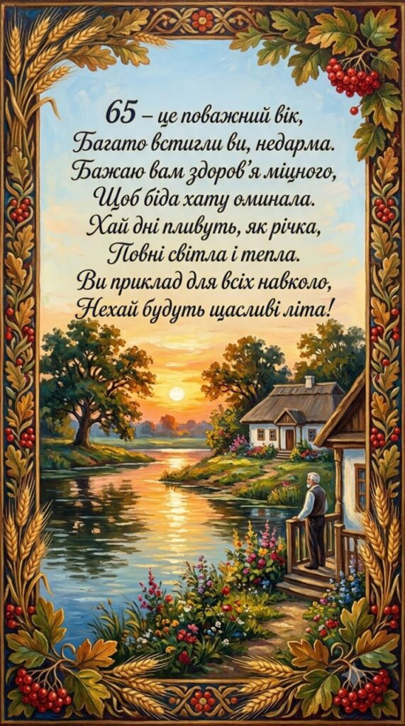 привітання з 65-річчям мужчині картинка 2