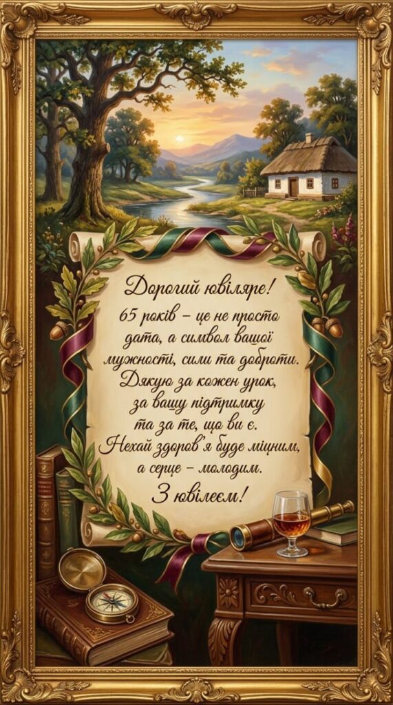 привітання з 65-річчям мужчині картинка 3