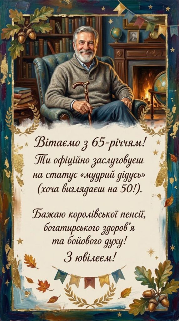 привітання з 65-річчям мужчині картинка3