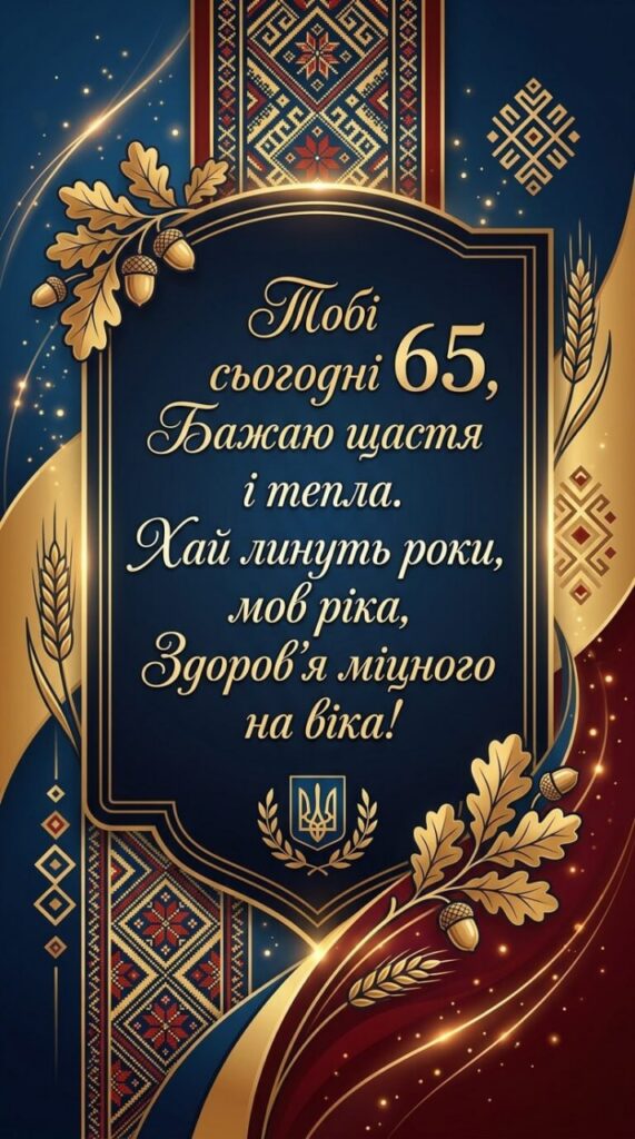 привітання з 65-річчям мужчині картинка 4