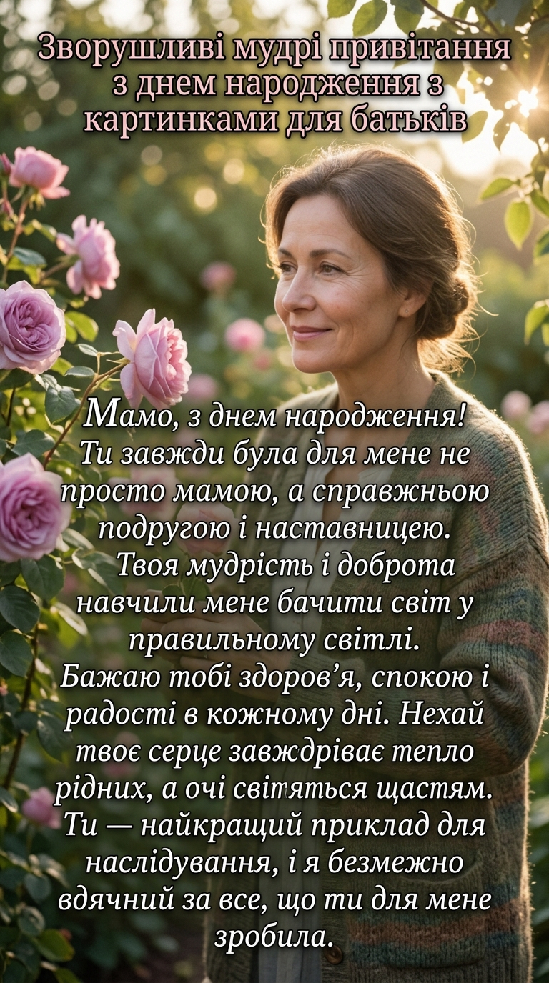 зворушливі мудрі привітання з днем народження з картинками для батьків