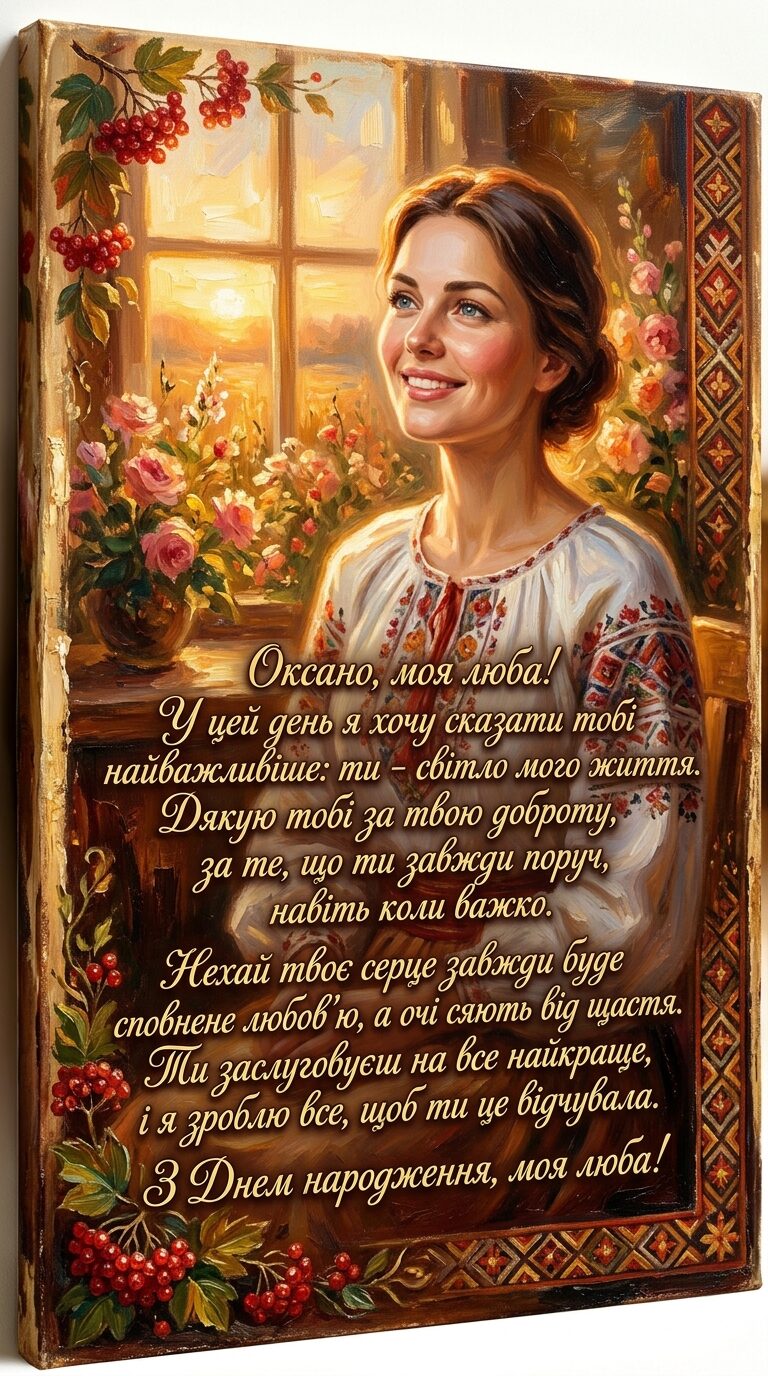 зворушливі привітання з днем народження оксани своїми словами до сліз картинка 1