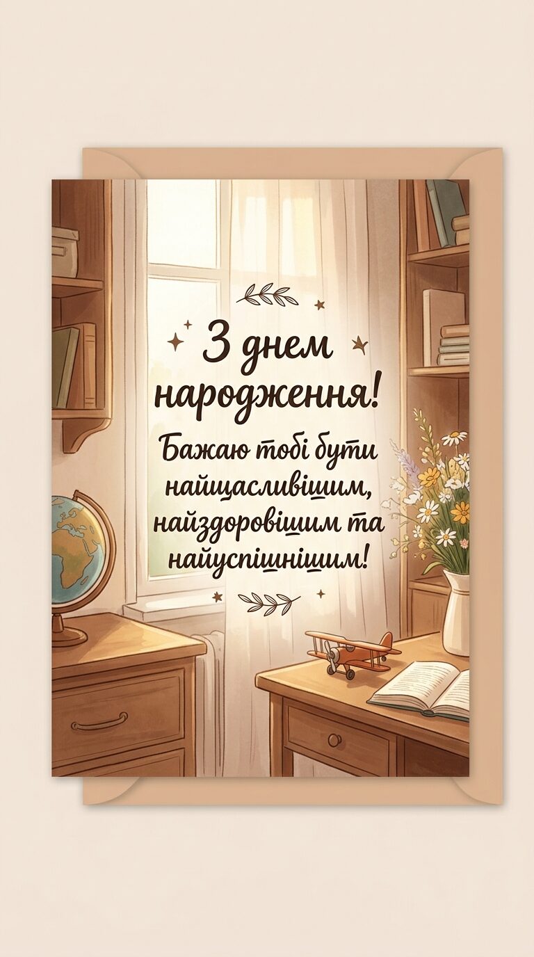 Короткі привітання з Днем народження хлопчику - картинка