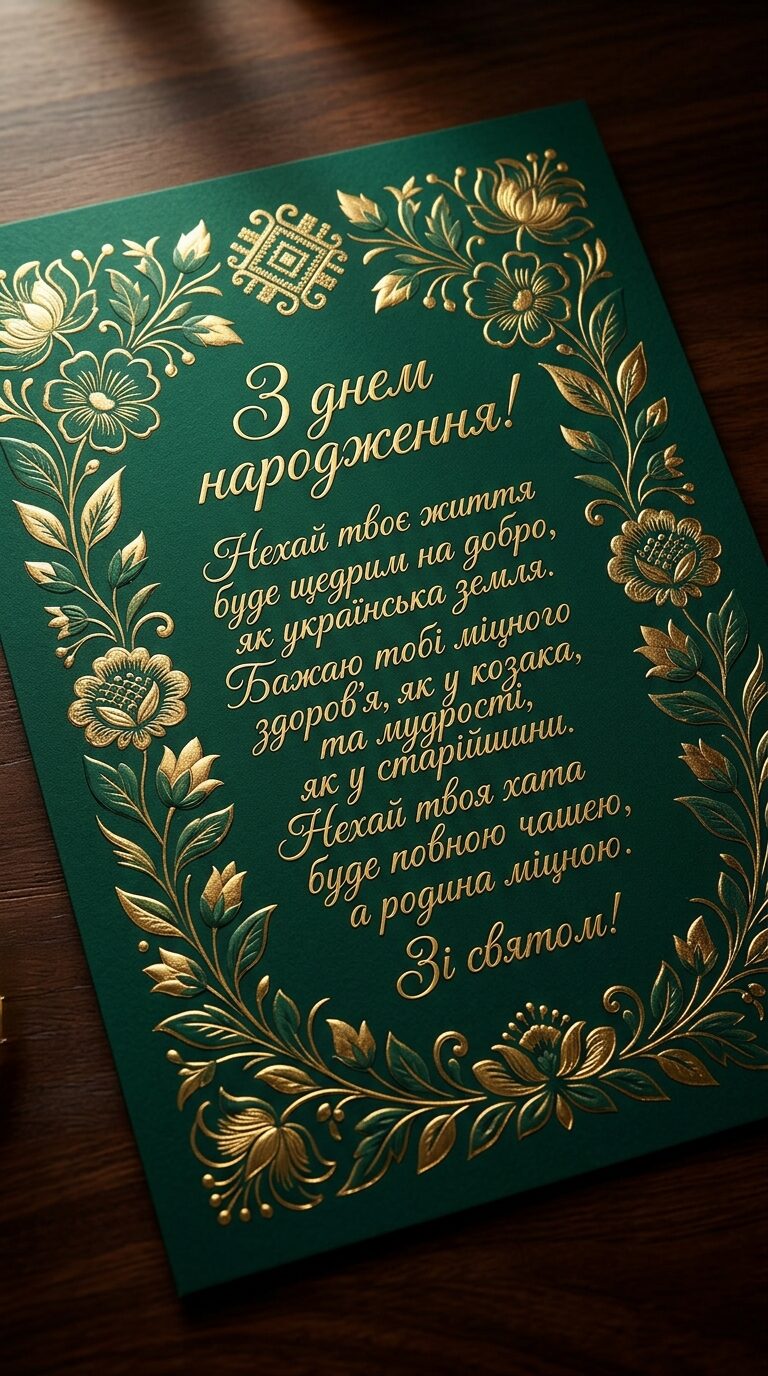 Найкращі привітання з днем народження для мужчини українською - картинка