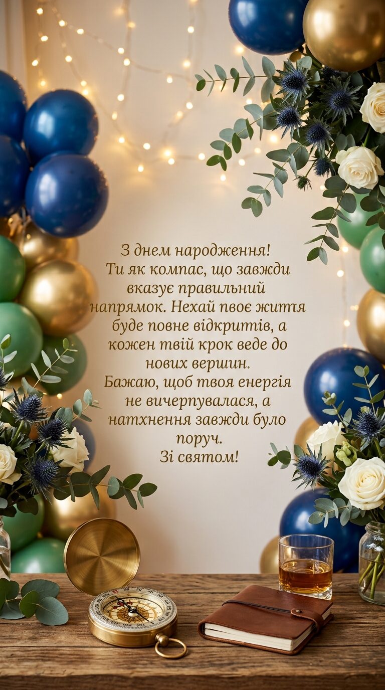 Оригінальні привітання з днем народження мужчині - картинка