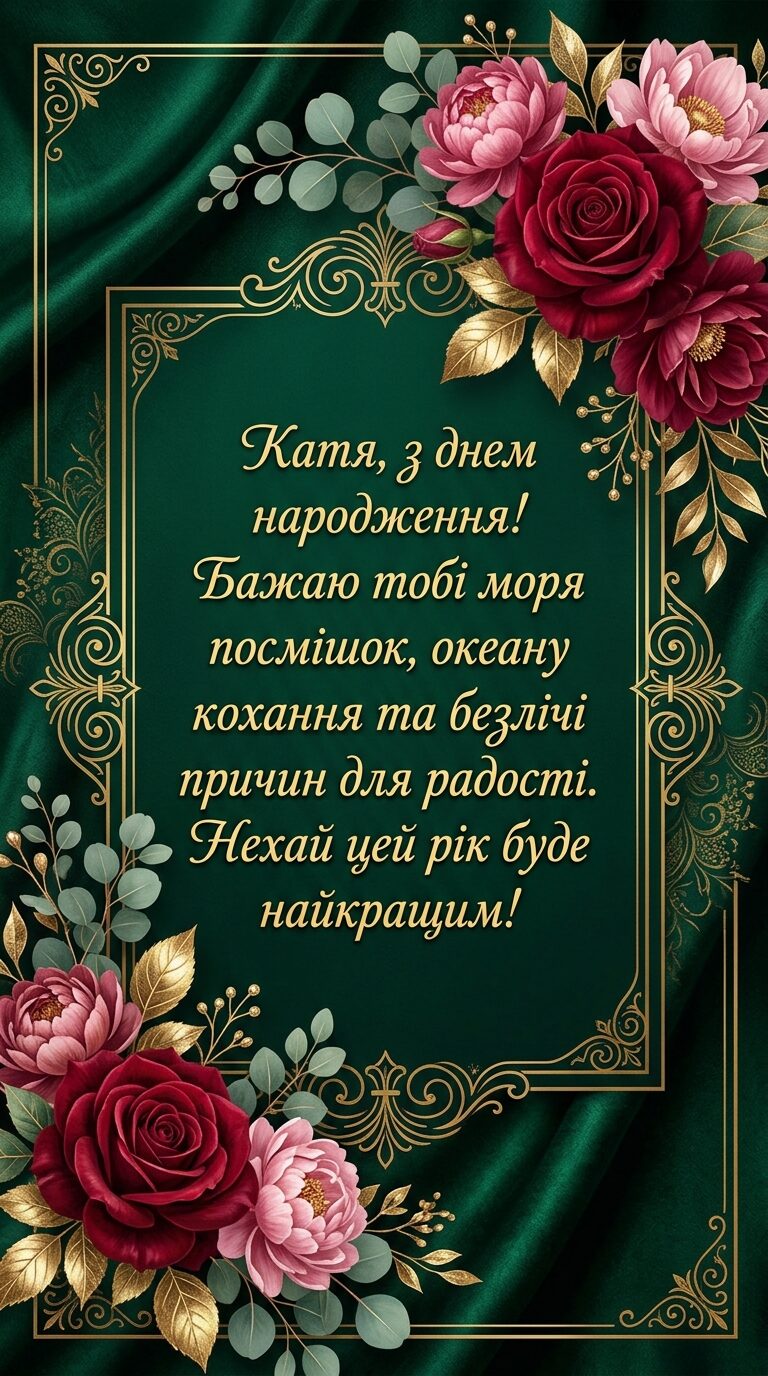 Короткі привітання для Каті в прозі та віршах - картинка
