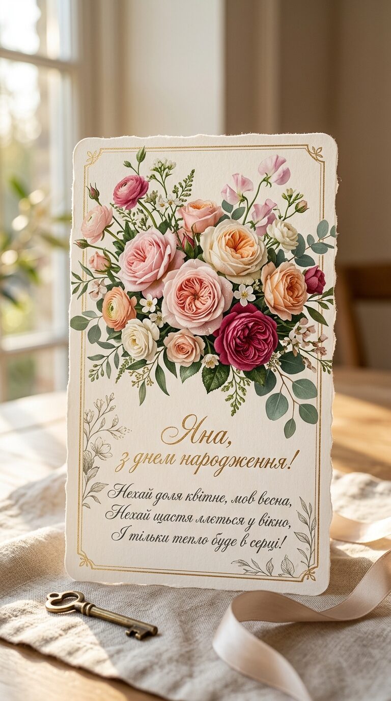 Короткі та красиві привітання для Яни у віршах - картинка