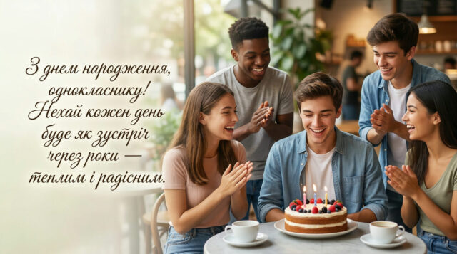 Привітання з днем народження однокласника у прозі та своїми словами