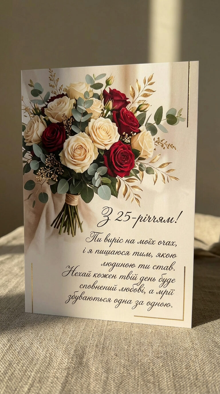 Зворушливі привітання з 25-річчям хлопцю до сліз - картинка